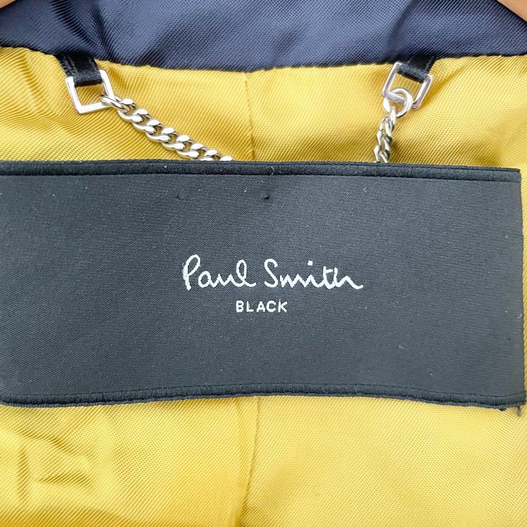 美品✨ポールスミス ニット切替 ダッフルコート 40 ネイビー ロング丈 ウール