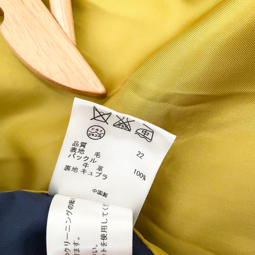 美品✨ポールスミス ニット切替 ダッフルコート 40 ネイビー ロング丈 ウール