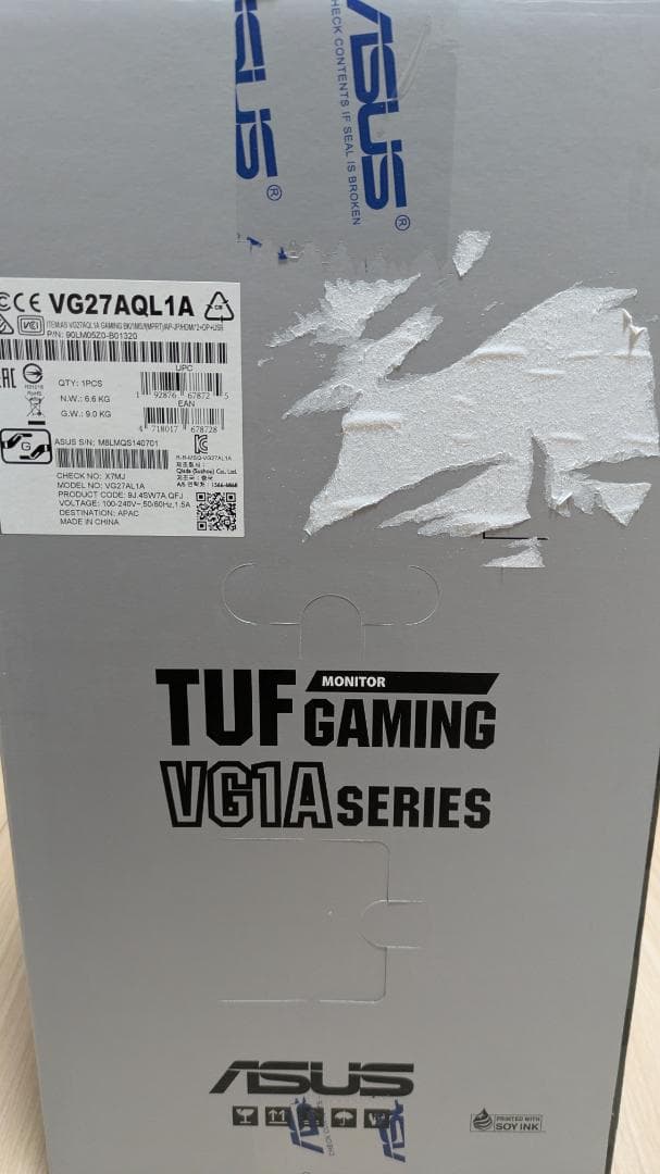 ASUS TUF Gaming モニター VG27AQL1A