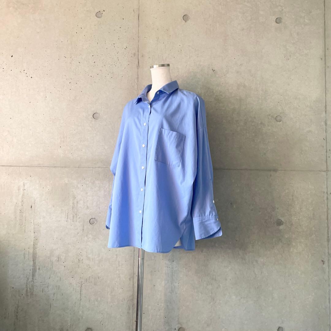 アニュアンスanuansスタンダードシャツブルーFREE