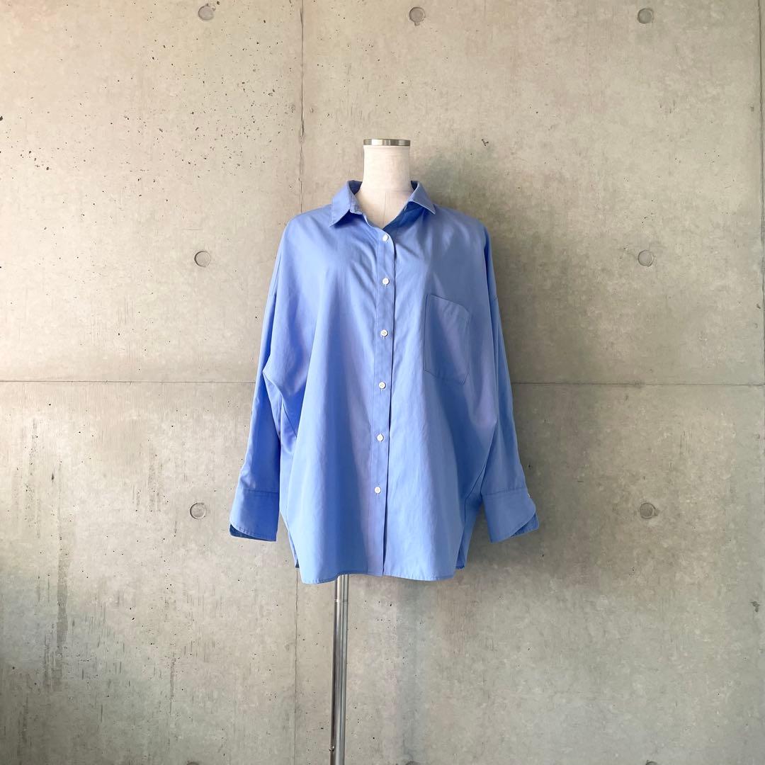 アニュアンスanuansスタンダードシャツブルーFREE
