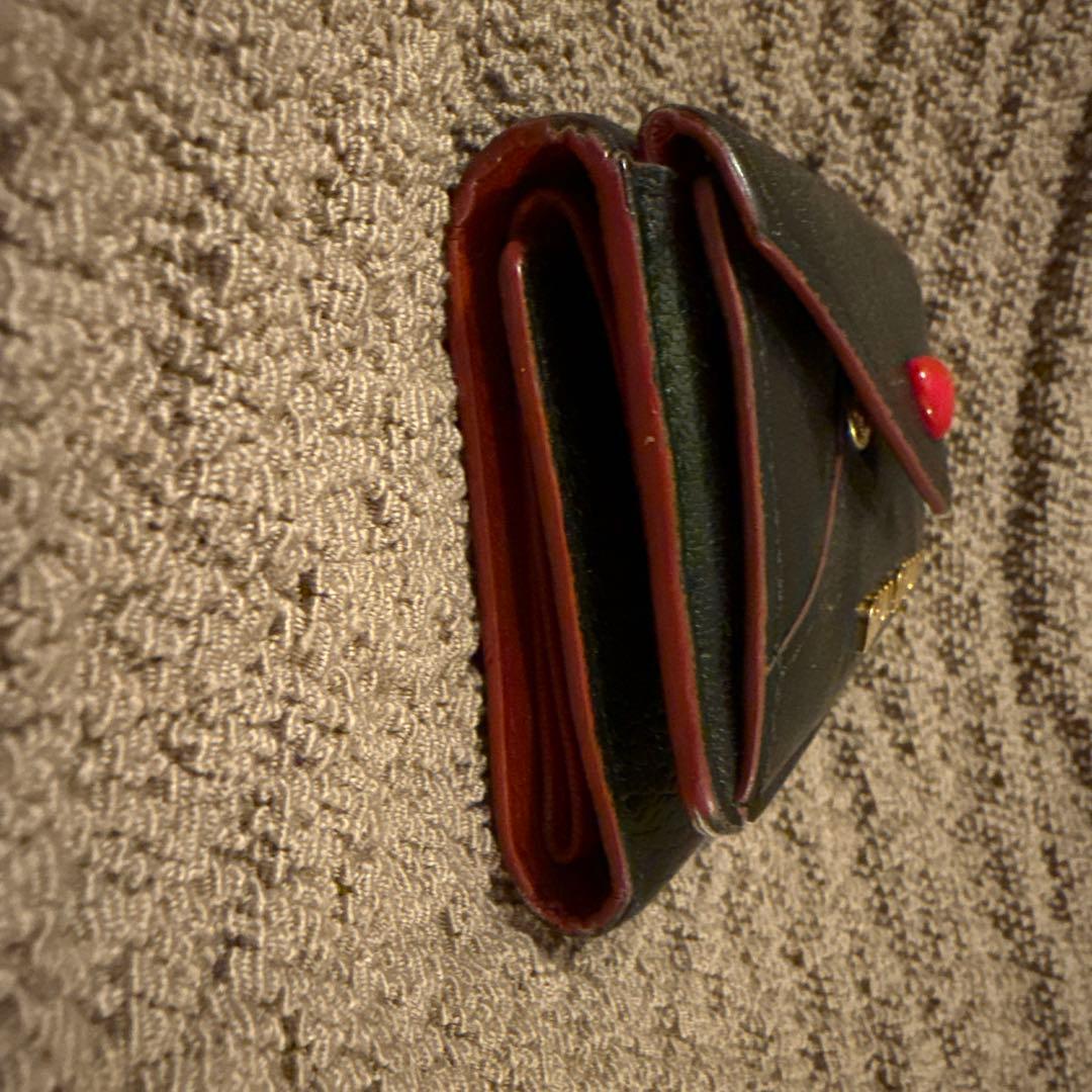 ミュウミュウ　三つ折り　マドラス　ハード　ラブレー　ブラック　バイカラー