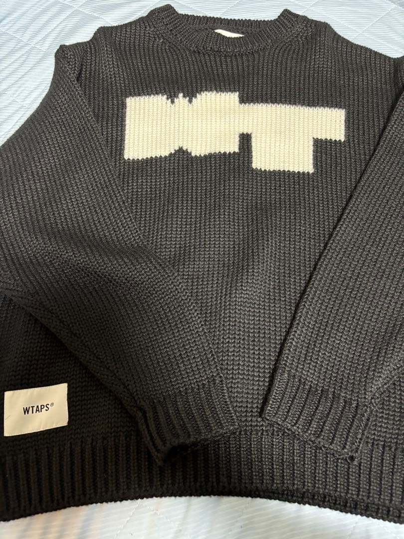 トップス wtaps CREW NECK CRE SWEATER POLY BLACK