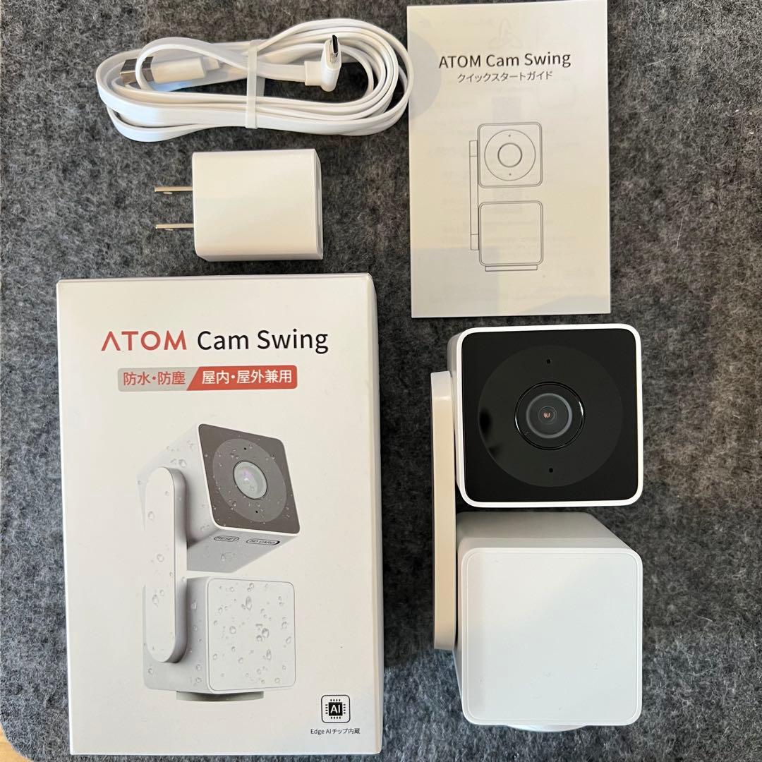ATOM Cam Swing 防水防塵 屋内屋外兼用 見守りカメラ