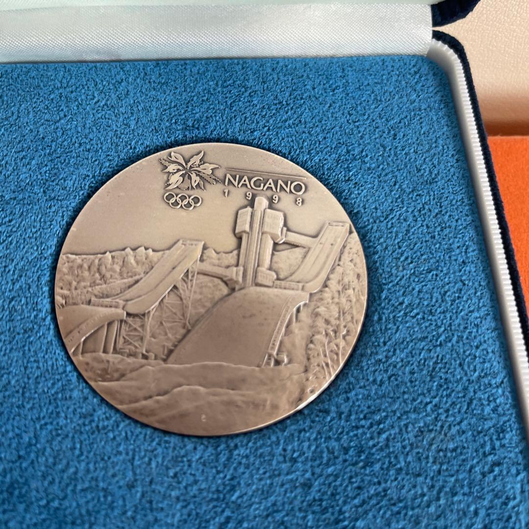 大蔵省造幣局 長野オリンピック 記念貨幣メダル 1998年純銀120ｇ