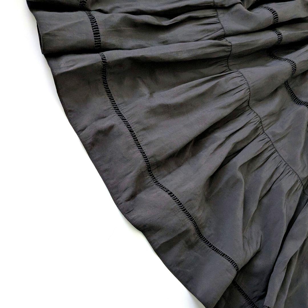 極美品 グレースコンチネンタル ダイアグラム ピンタックカットワークチュニック