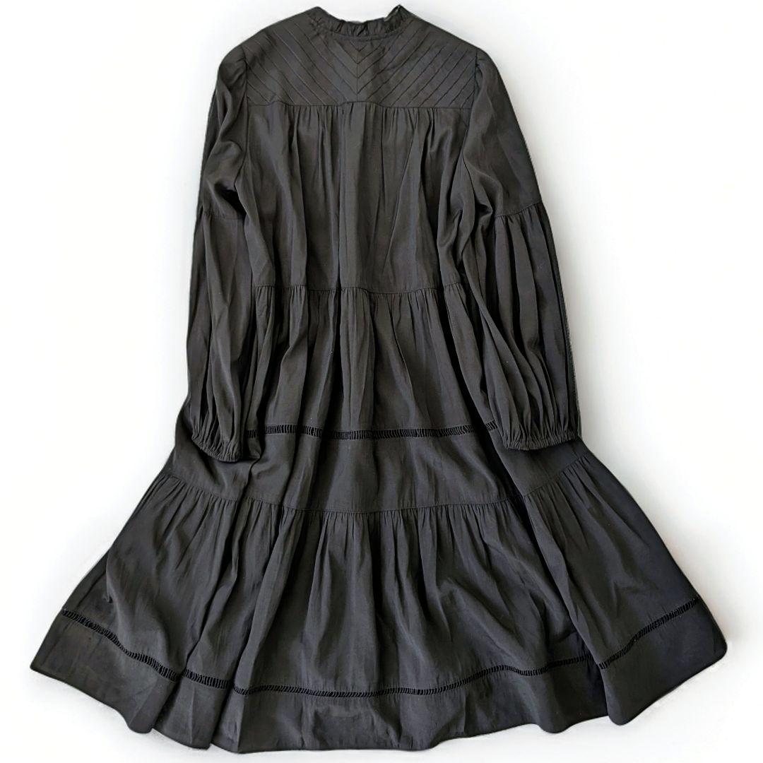 極美品 グレースコンチネンタル ダイアグラム ピンタックカットワークチュニック