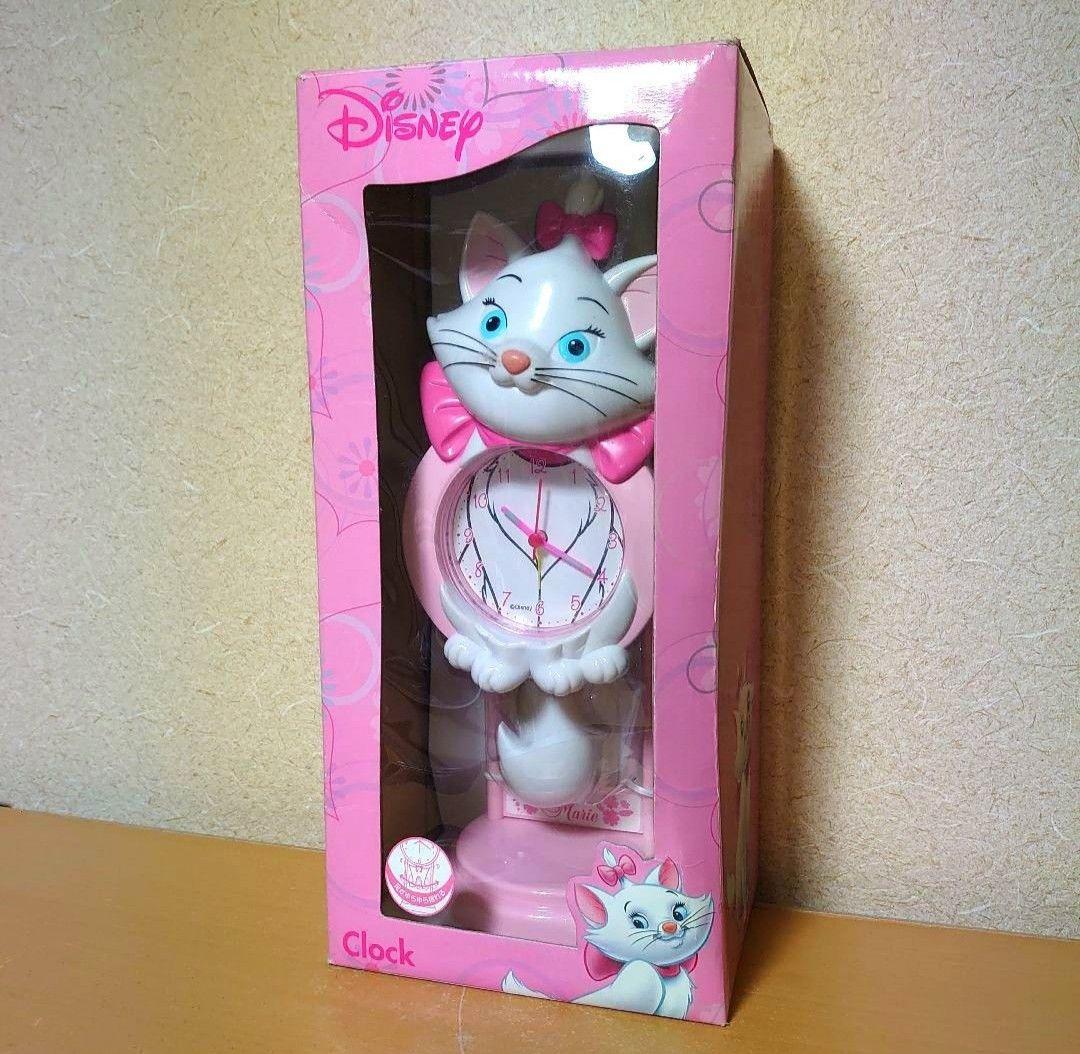 Disney ディズニー おしゃれキャット マリー 壁掛け 置き時計 時計