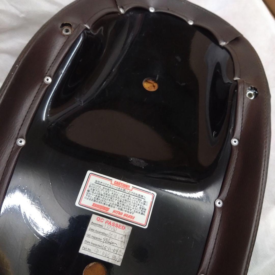 SR400 Nitro Headsナイトロヘッズ タックロールシート こげ茶×黒