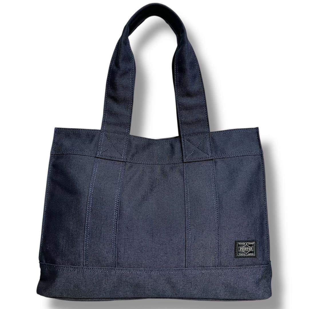 新品同様品 ポーター トートバッグ スモーキー ネイビー L 吉田カバン