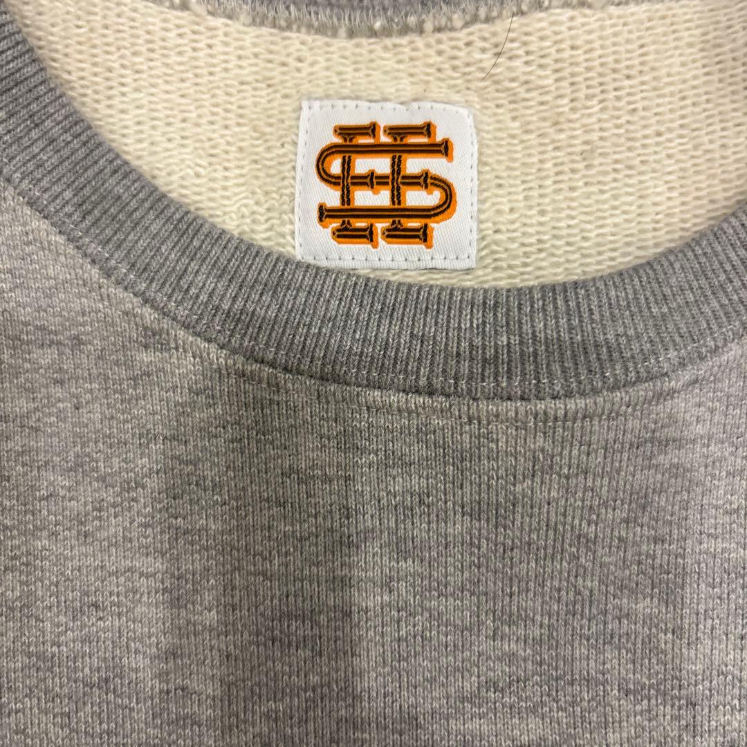 SEE SEE グレー クルーネック スウェット