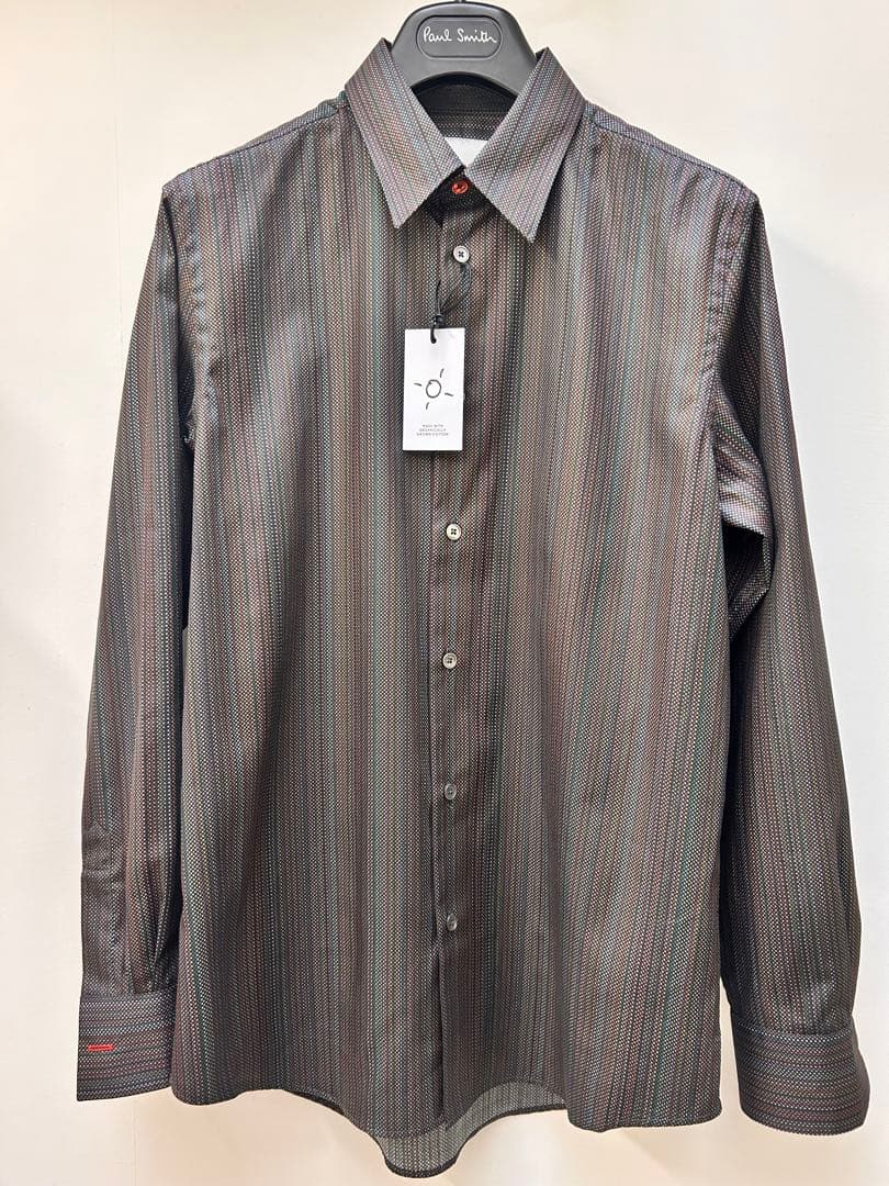 【新品・未使用・最新作】Signature Stripe マイクロチェックシャツ