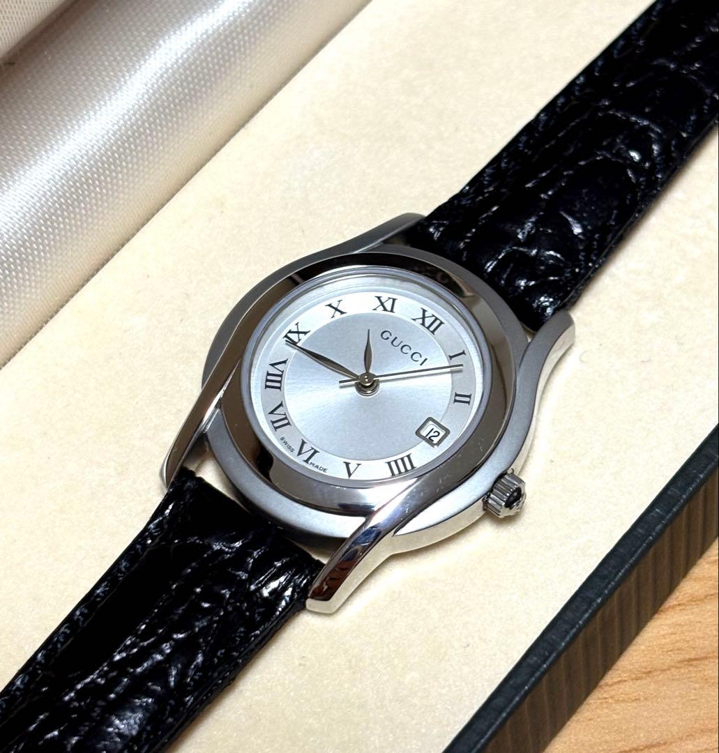 【美品・箱付き】グッチ GUCCI レディース 腕時計 5500L稼働
