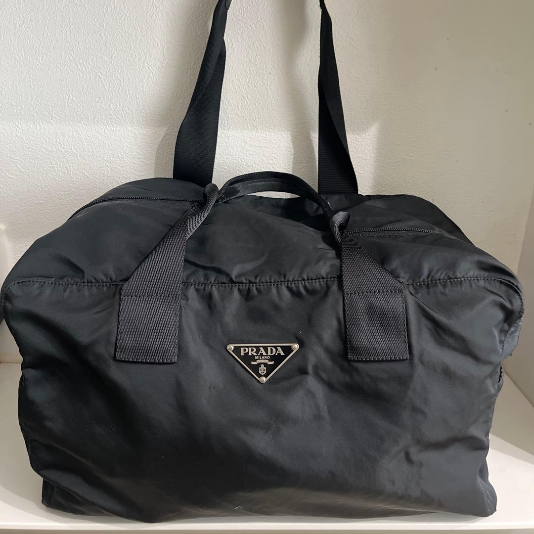 PRADA プラダ ナイロン ボストンバッグ ショルダーバッグ 大容量