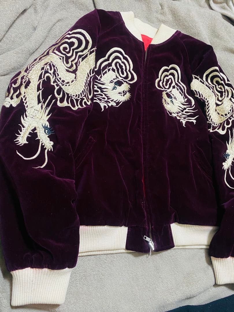 SCRIPT 日本70s 限定 スカジャン　別珍　龍　unisex 2面使う