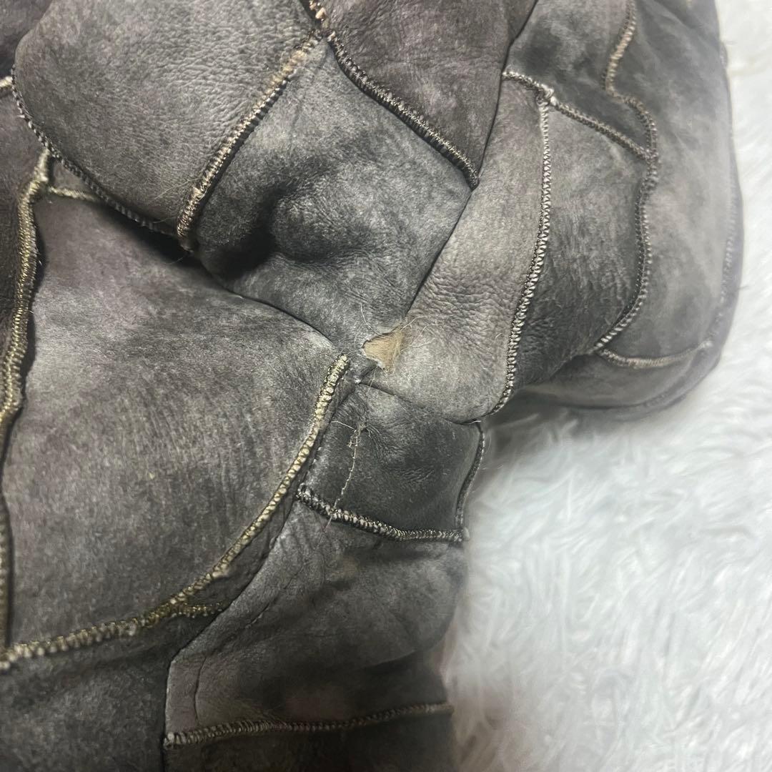 【希少】ヴィンテージ　リアルムートンジャケットコート　パッチワーク　羊革　メンズ