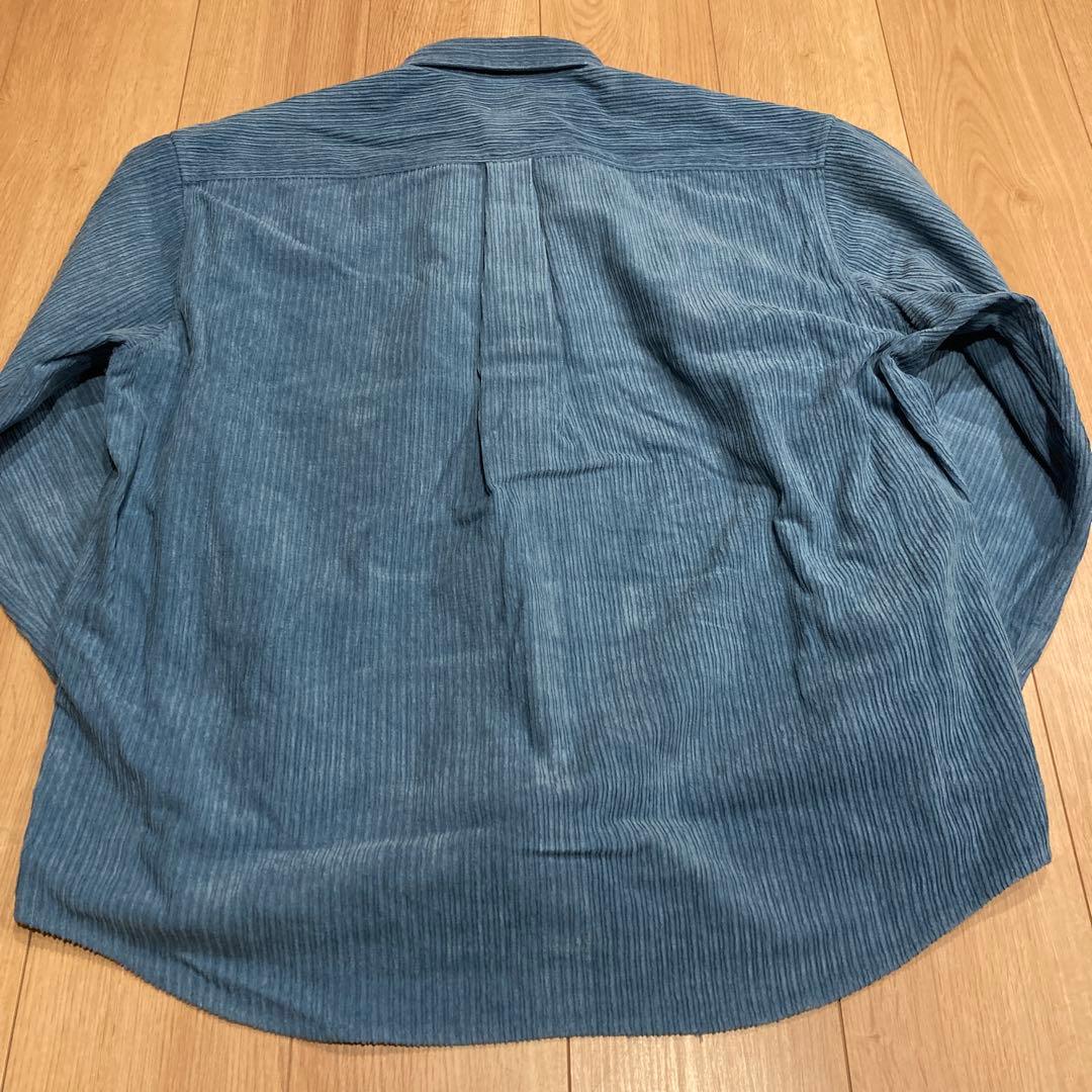HOLIDAY ブルー　ダメージ　コーディロイ　シャツジャケット