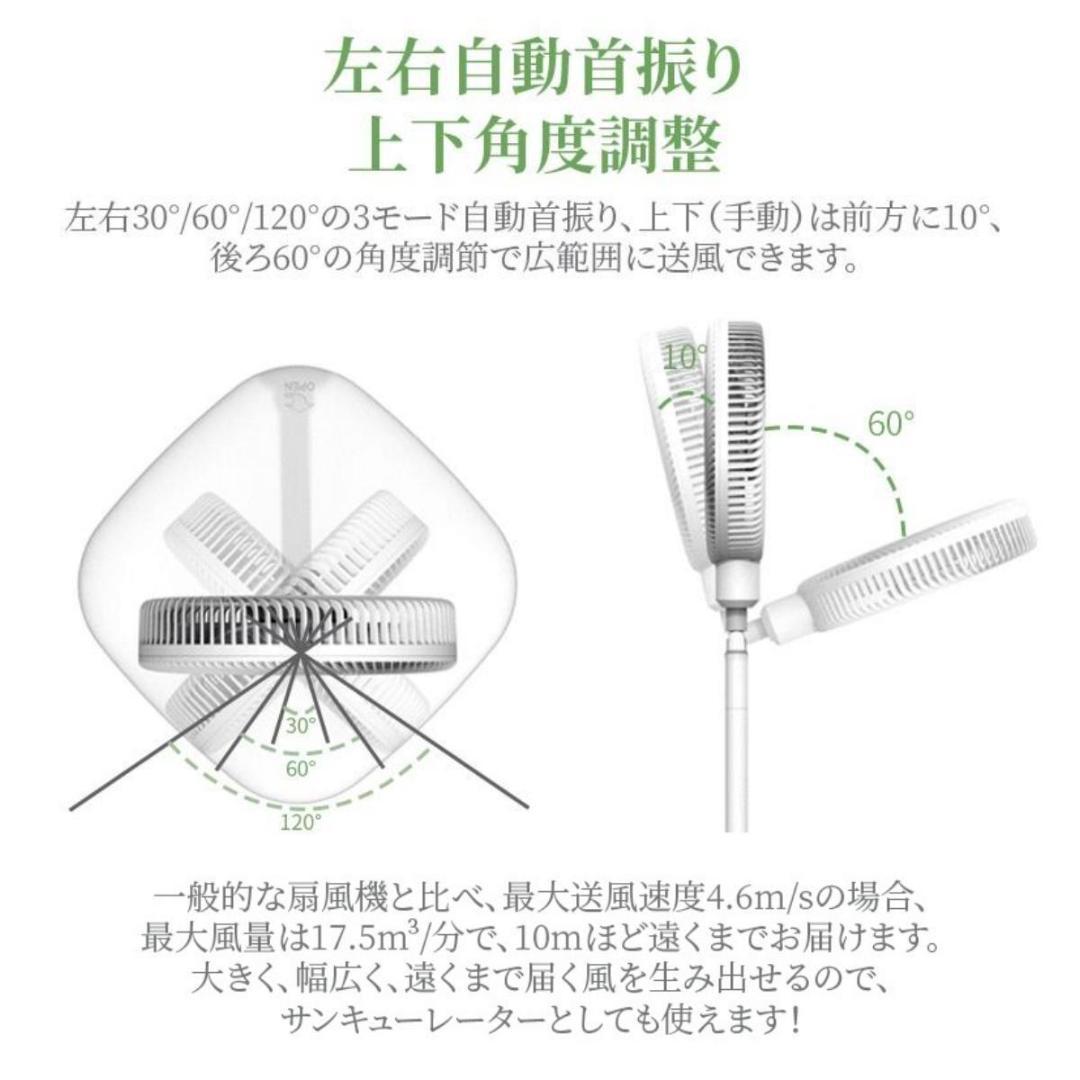 新品  ハイリビング扇風機 超薄型で完全収納  三脚式