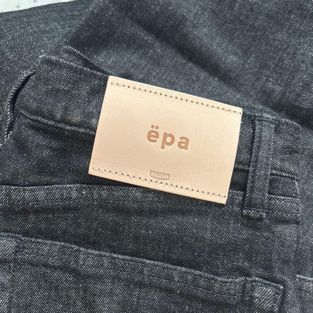 epa BIG JOHN ワイドストレートジーンズ　ブラック　サイズ26