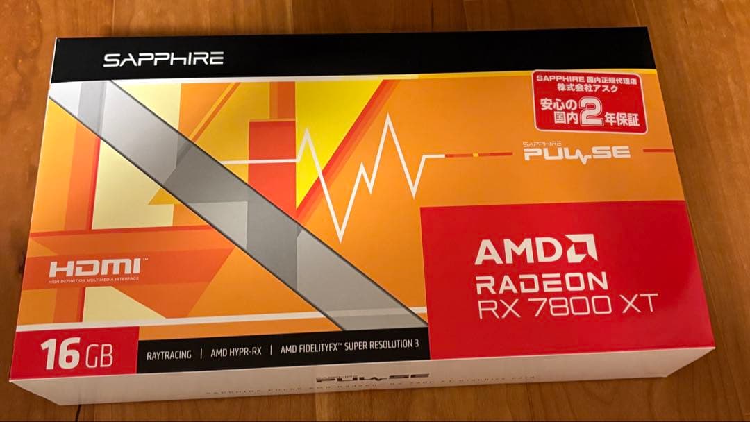 グラフィックボード・グラボ・ビデオカード Sapphire AMD Radeon RX 7800 XT 16GB