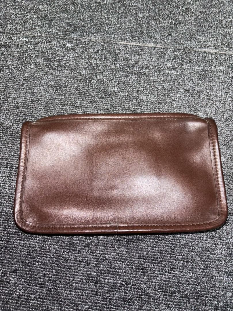 COACH ブラウンレザー ポーチ