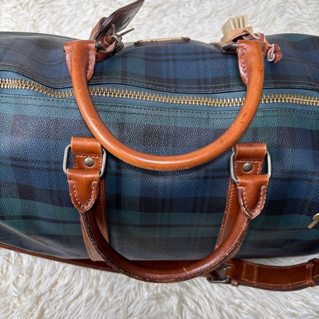 ✨状態良✨ ポロ ラルフローレン ボストンバッグ 付属品完備 タータンチェック