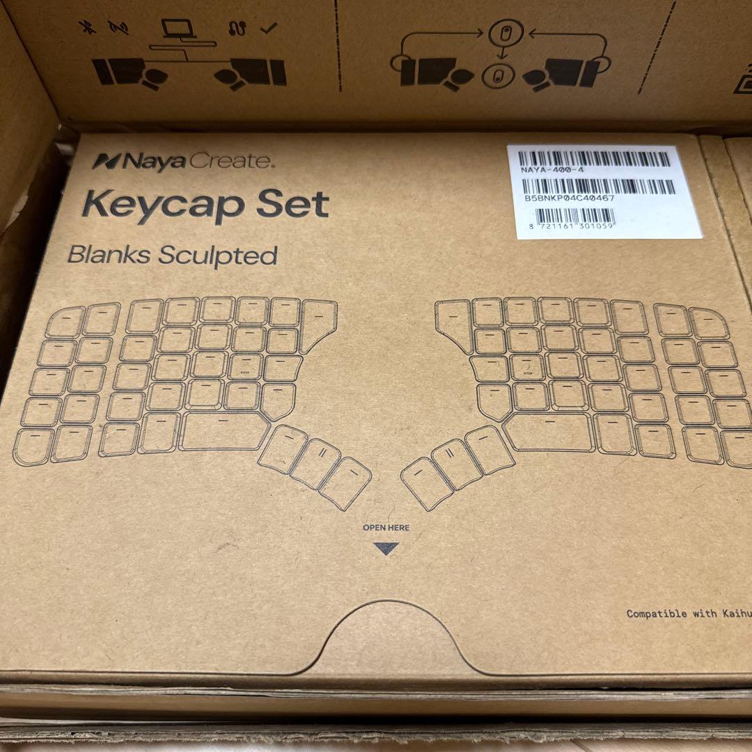 Naya Create(Touch, Touch) + 無刻印キーキャップ