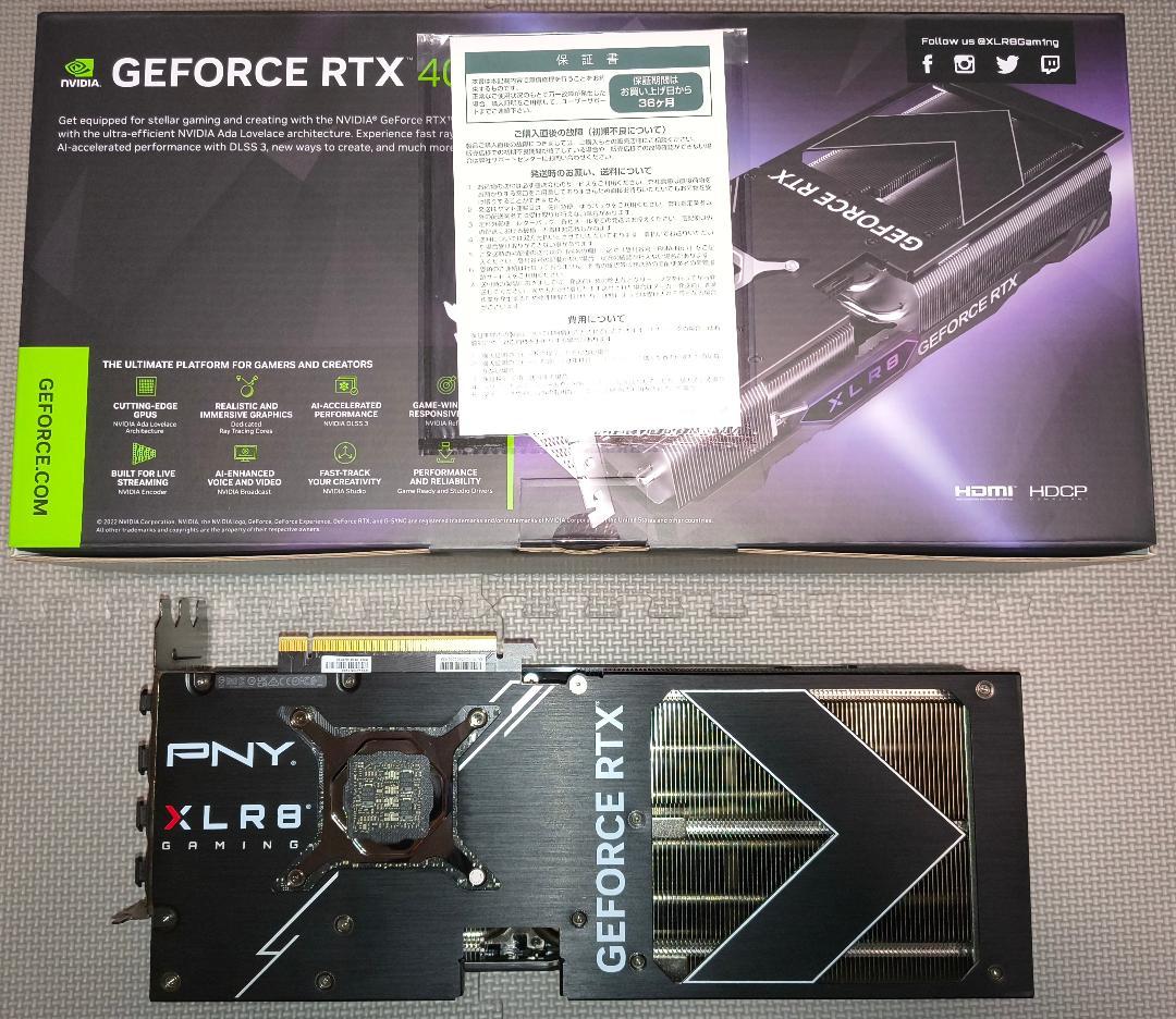 PNY GEFORCE RTX 4070 Ti 12GB OCモデル
