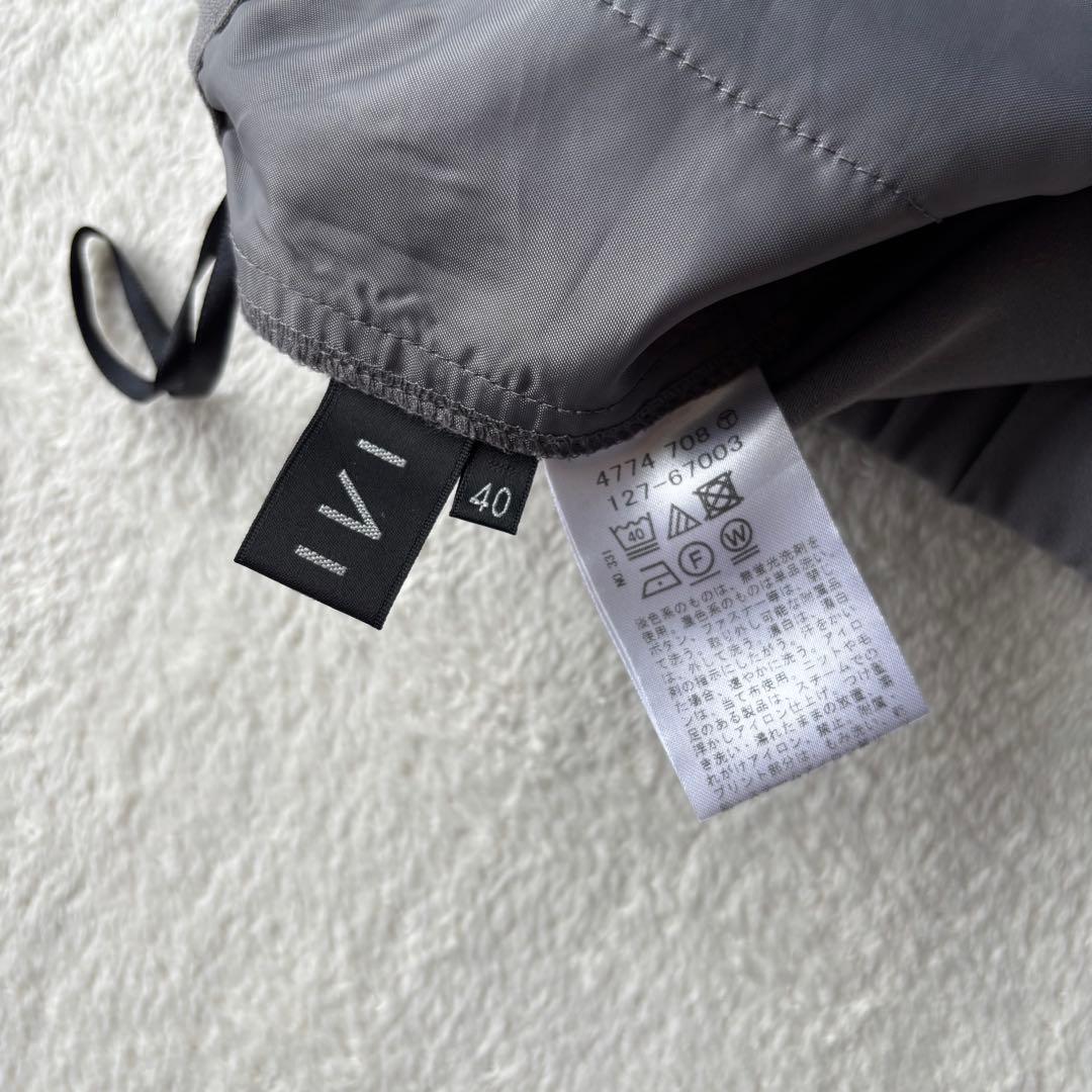 ✨️美品 INDIVI インディヴィ ノーカラー スーツ 3点 グレー Lサイズ