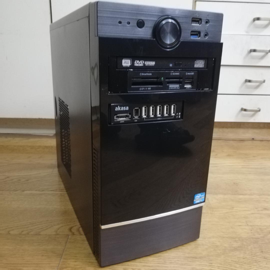 可愛らしいミニタワー筐体に、Core i5 4590 256SSD 8GB