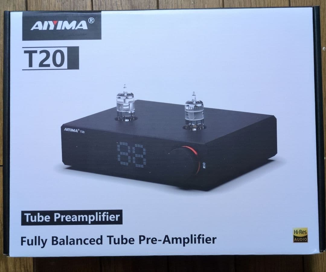 AIYIMA T20 フルバランスHi-Fi真空管プリアンプ