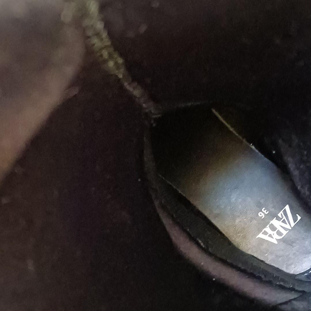 未使用　ザラ ニーハイゲートルロングブーツ 2024年モデル　23.5㎝　黒