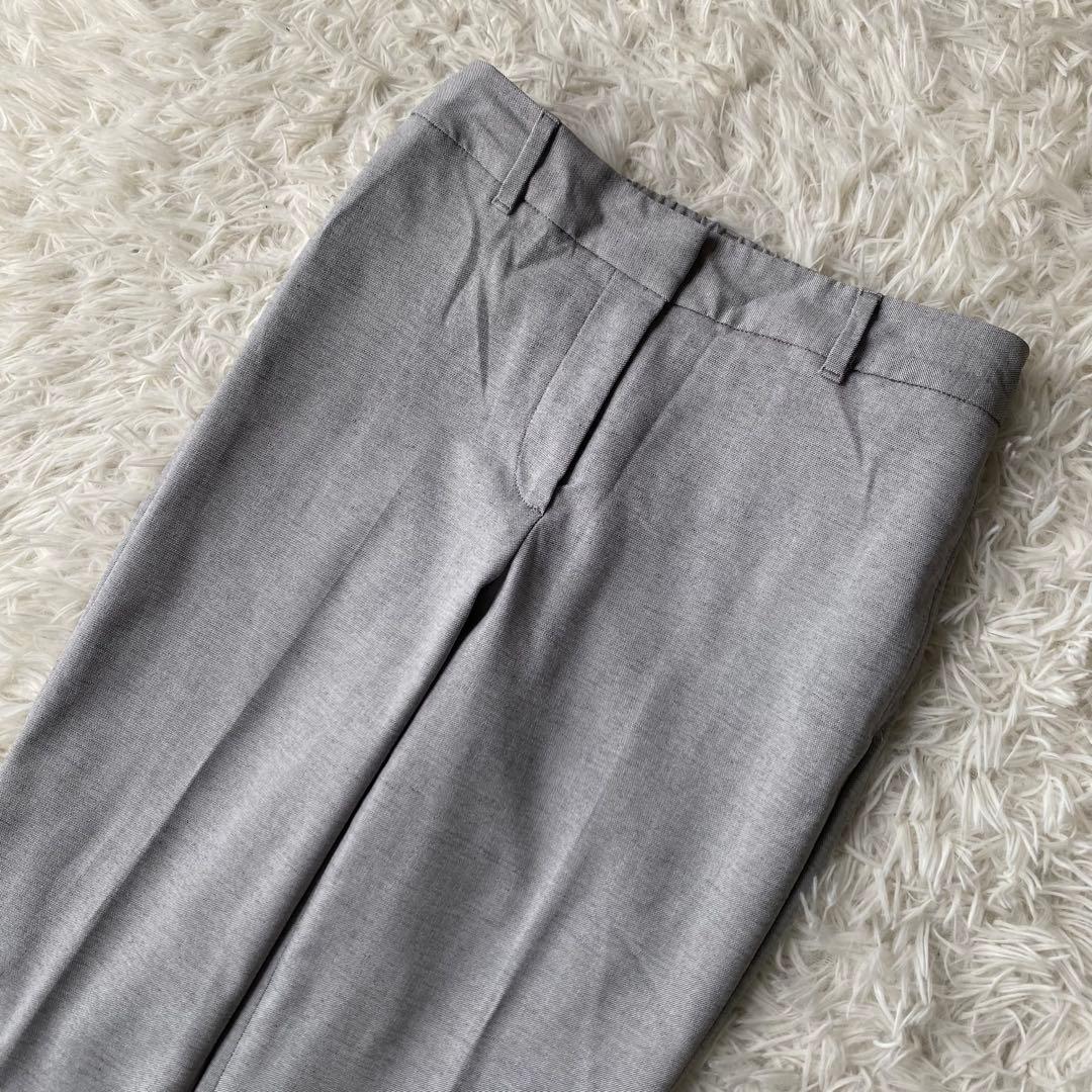 PLST リネン混 ノーカラーパンツスーツ ジャケット スラックス セット S