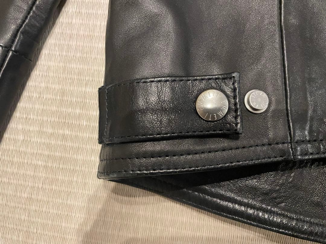 EMMETI × 千場義雅 コラボ 菅原靴店 シングルライダース サイズ48