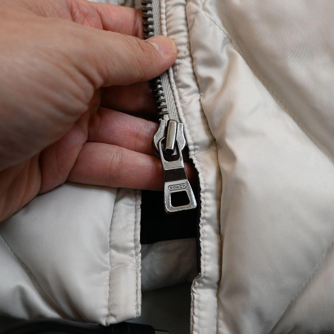 552★ COACH ラクーンファー キルティング ダウンコート