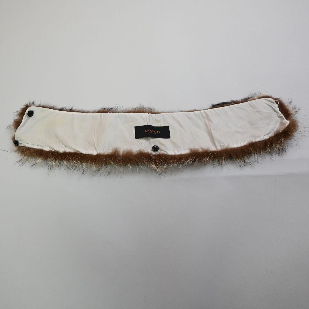 552★ COACH ラクーンファー キルティング ダウンコート