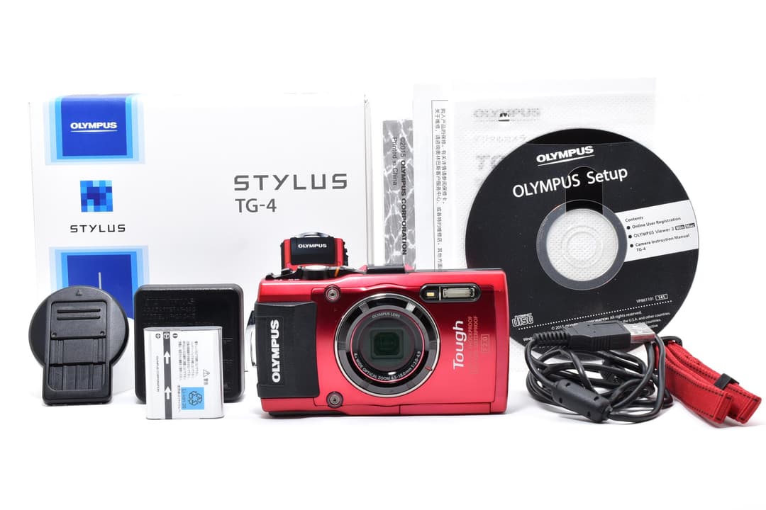 オリンパス　OLYMPUS STYLUS TG-4 Tough レッド 0096