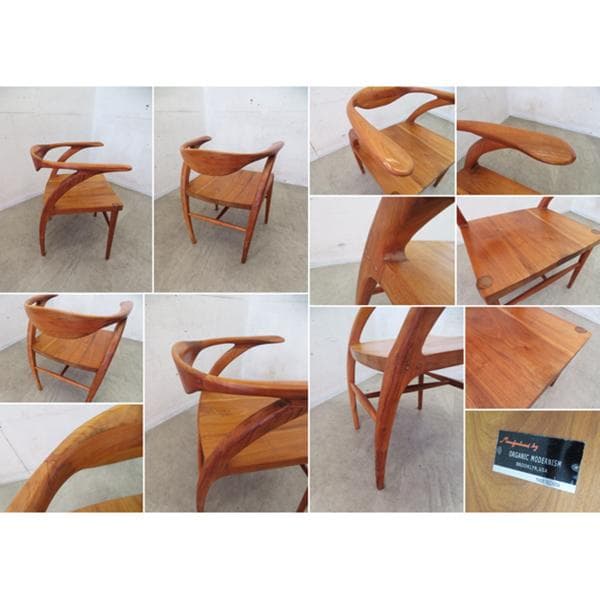展示品■オーガニックモダニズム■アームチェア■NY■アメリカ■ウォールナット■