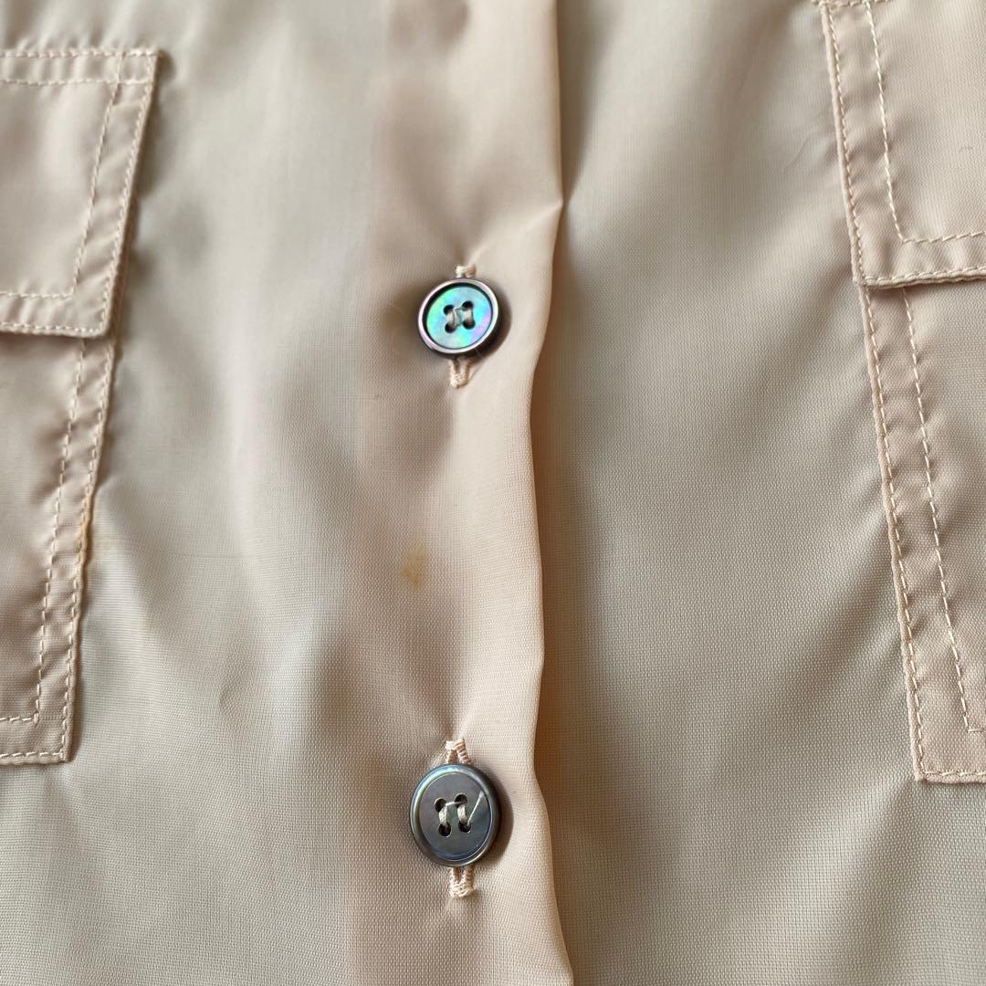 helmut lang 初期　ナイロンシャツ　ピンクベージュ