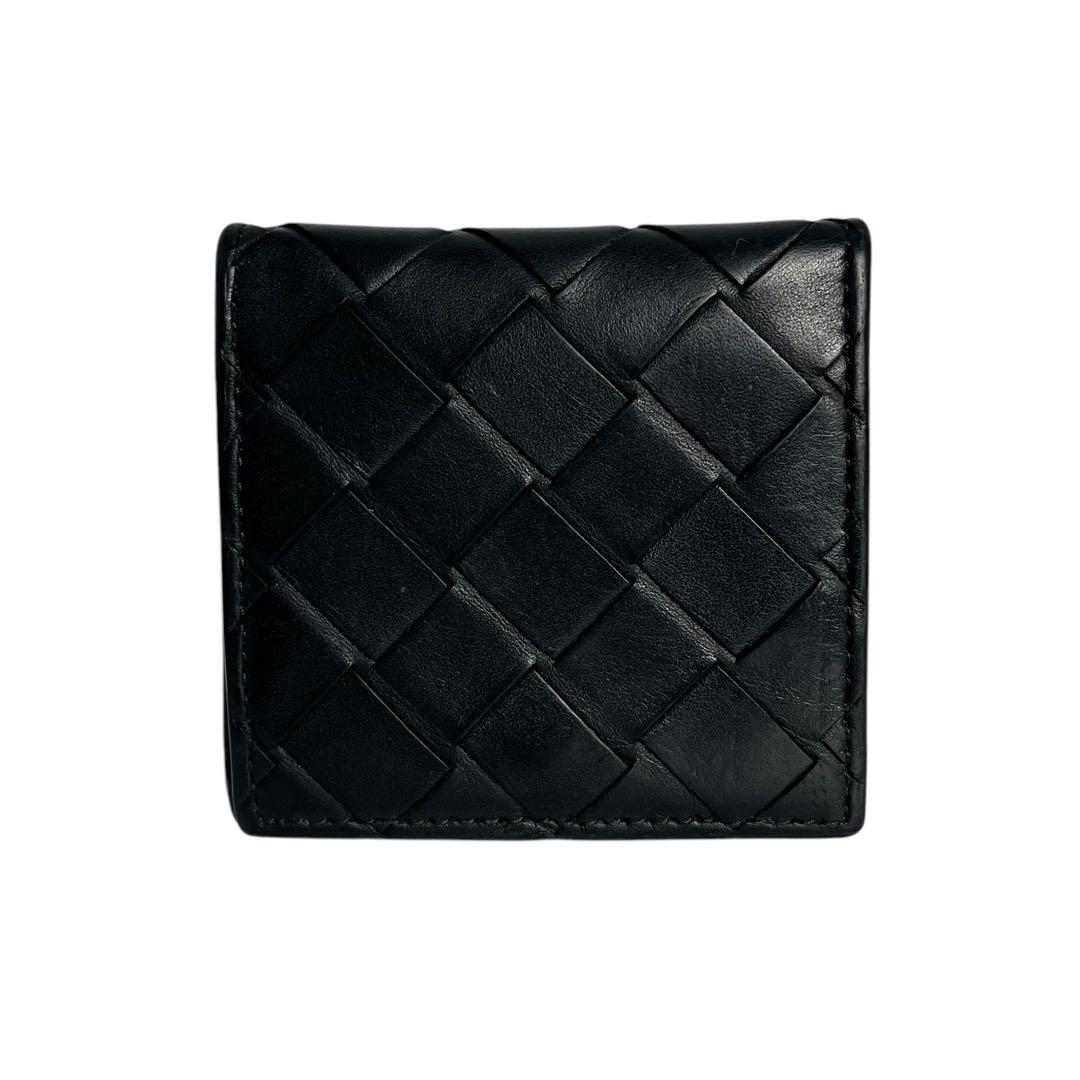 極美✨ボッテガヴェネタ ケース マキシ イントレチャート レザー 黒