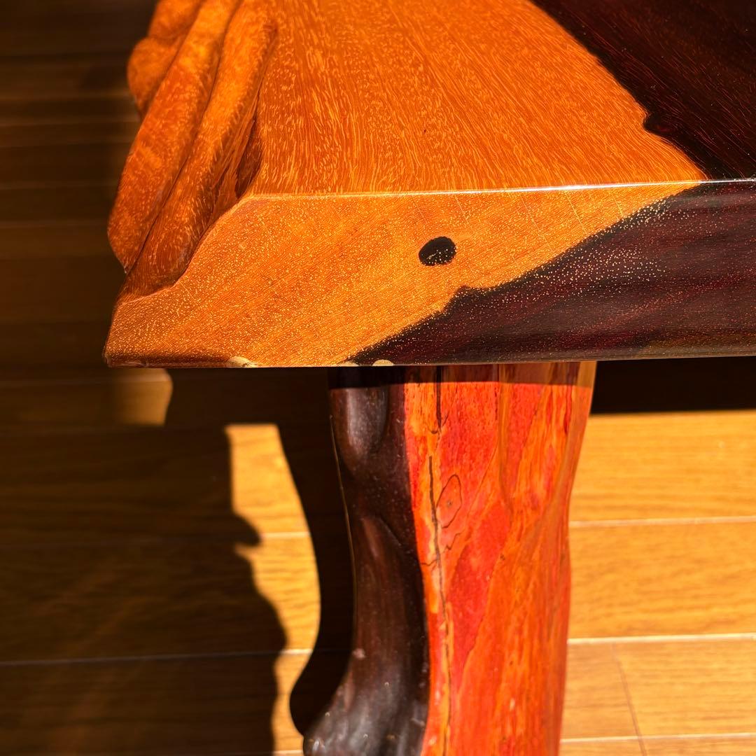 希少 紫紫檀 （アフリカンパドゥーク）座卓 和室 テーブル