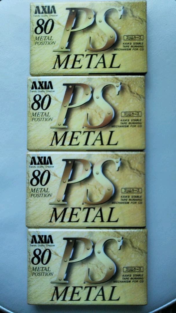 AXIA カセットテープ PS L 80 4本