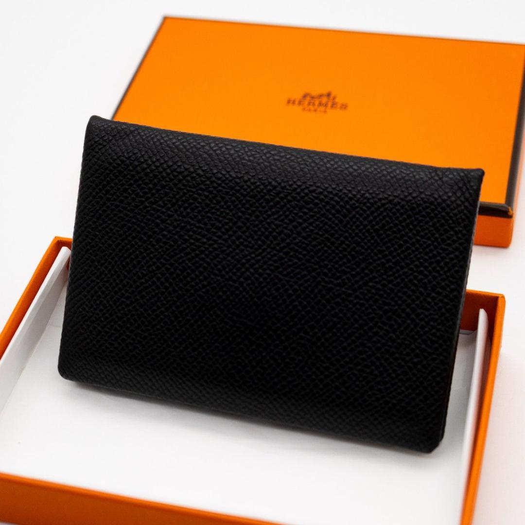 [箱付] エルメス カードケース カルヴィ ヴェルソ ヴォーエプソン 名刺入れ