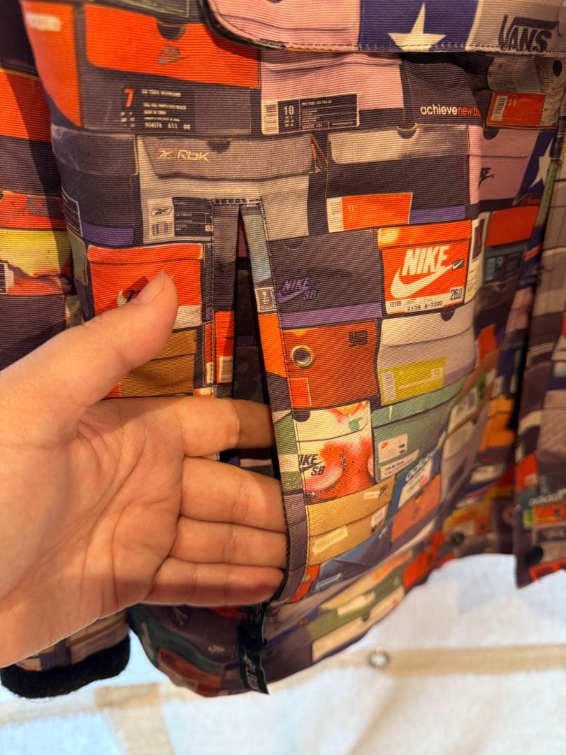 【希少】APPLEBUM スニーカー箱柄 ナイロンジャケットM