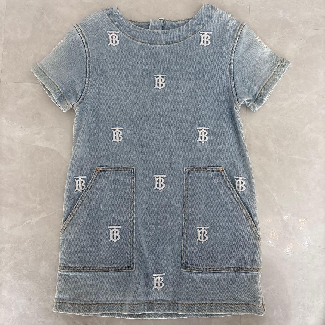最終値下げ！BURBERRY キッズ デニム ワンピース ⑦