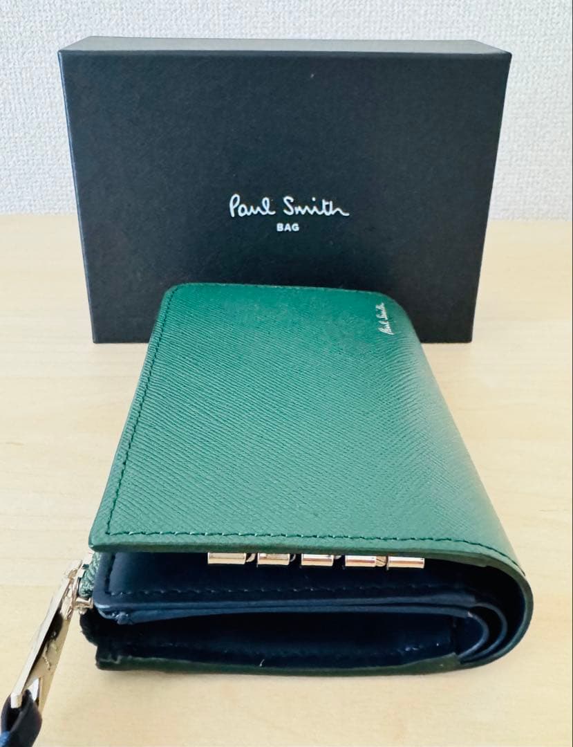 新品☆ポールスミス ☆ブライトストライププラー L字小銭入れ & ４連キーケース