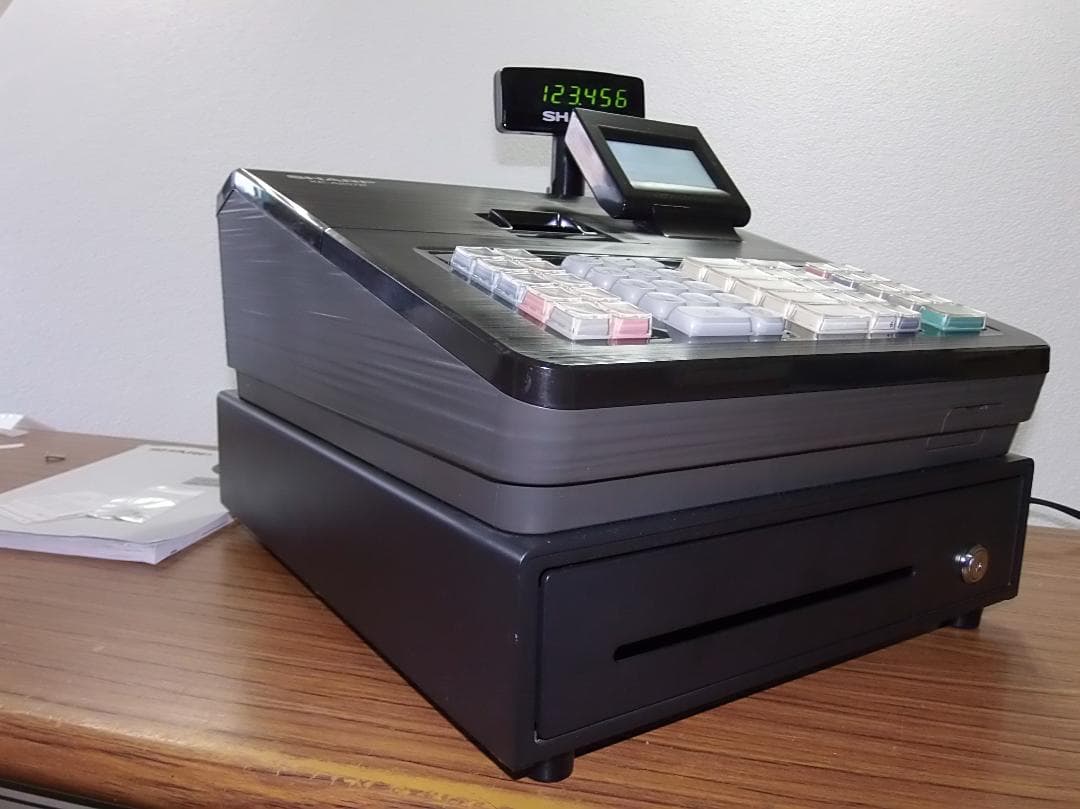 店名設定無料 SHARP XE-A207B-B 電子 レジスター 250427