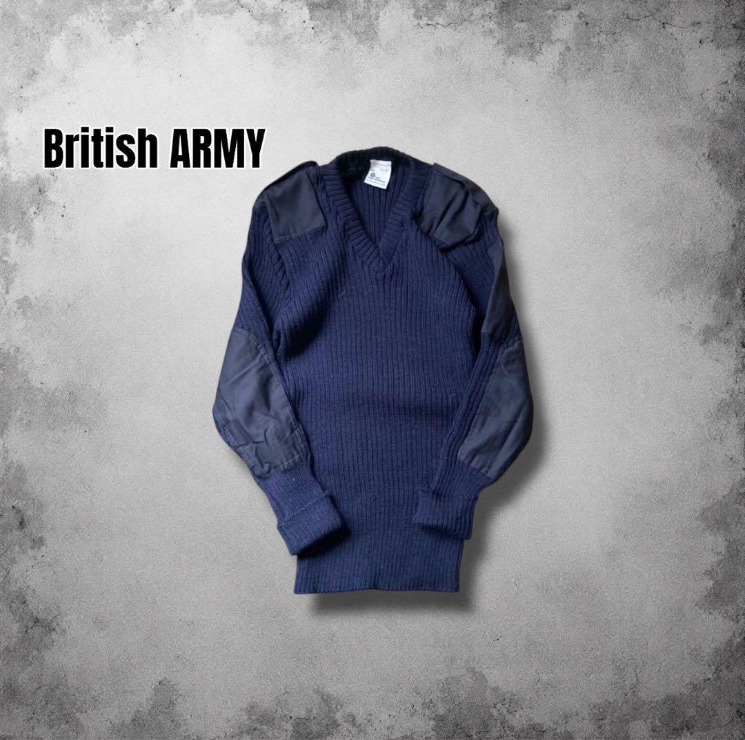 UK製 イギリス軍 ウールコマンドセーター リブニット y2kヴィンテージ