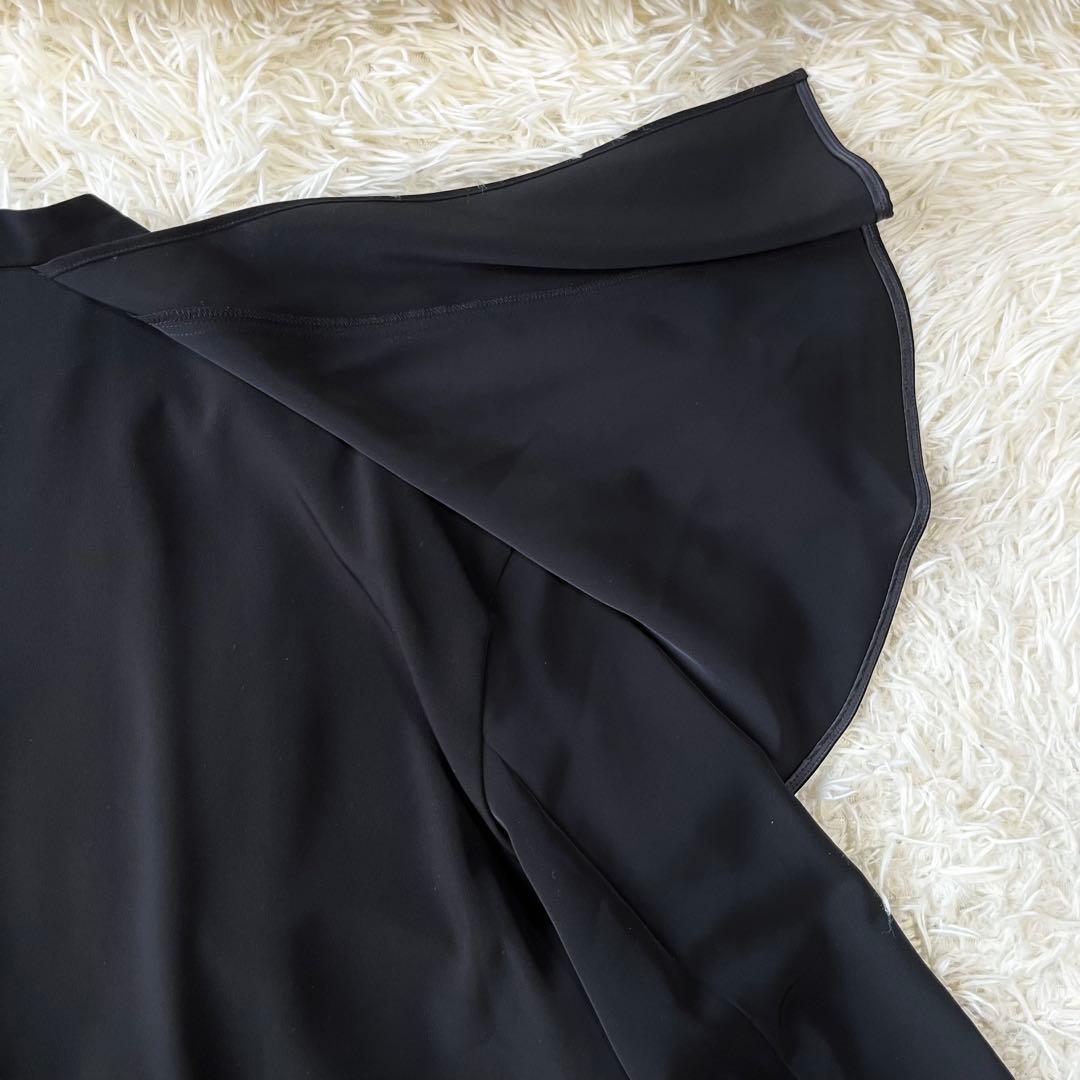 ADORE アドーア　ストレッチポプリン　黒　ブラウス　38 ゆったり