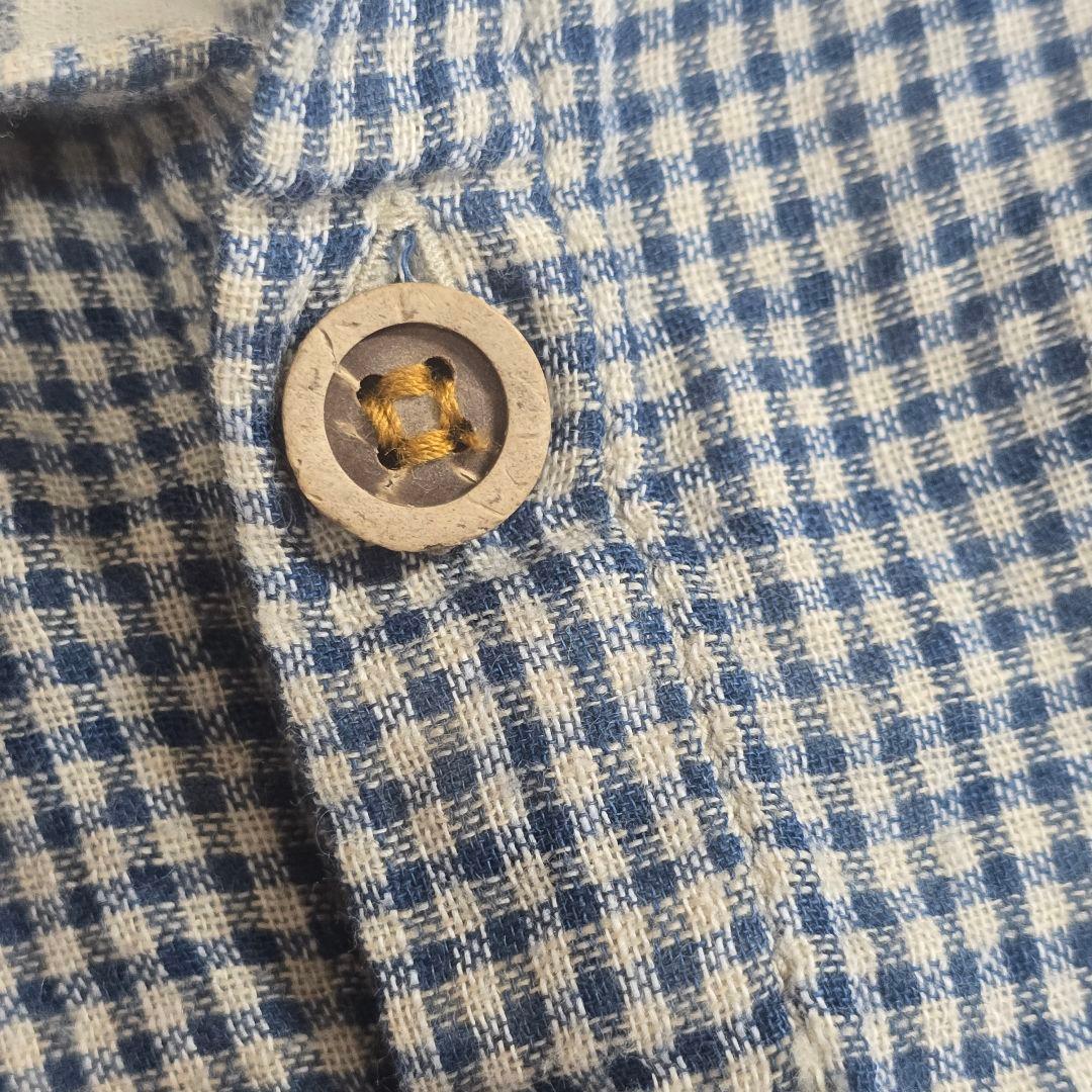 45R フォーティファイブアール　ふわふわ二重織deTシャツブラウス　インディゴ